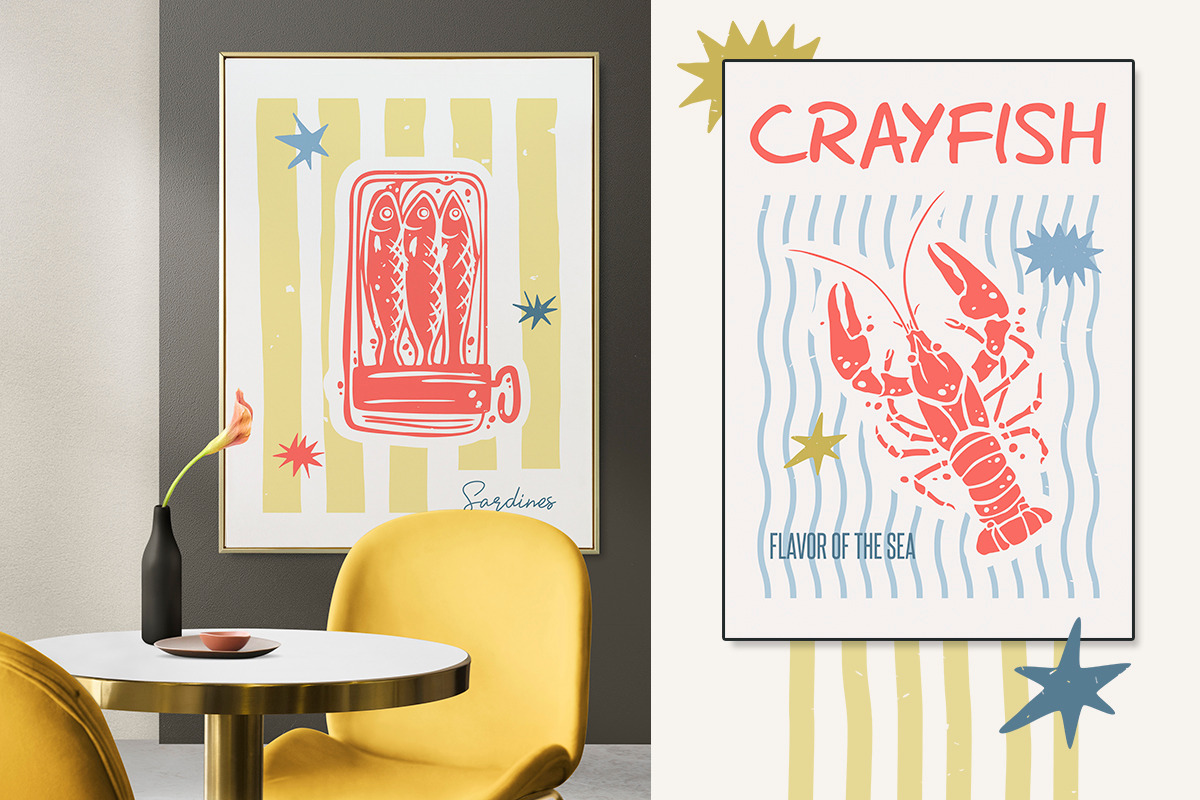Seafood Posters & Creatures, a Graphic by svetlana.belaia (Photo 6 of 14)