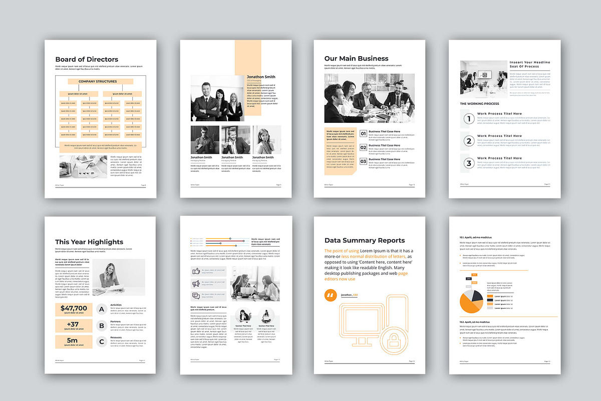 Annual Report | MS Word & Indesign, a Brochure Template by obayes (Photo 3 of 17)