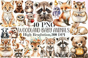 Woodland Clipart, Baby Animals, an Illustration by Sublimation Artist (Thumbnail 1 of 6)