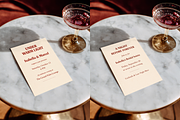 Marble Vintage 5x7 Invitation Mockup, a Product Mockup by Serenefeeling (Thumbnail 2 of 6)
