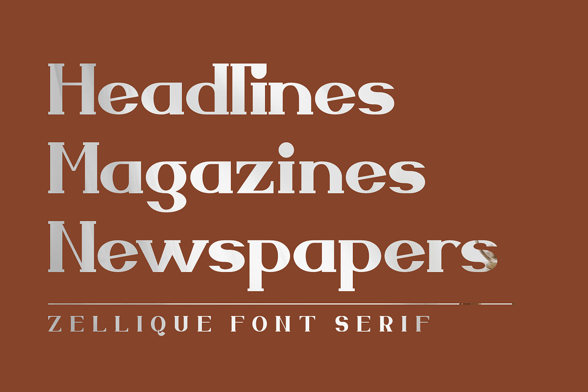 Zellique - Modern Serif Font, a Serif Font by Rishsketch (Photo 2 of 15)