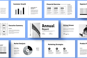 Annual Report Presentation, a Presentation Template by ContestDesign