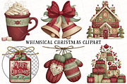 Whimsical Christmas Clipart, an Illustration by OK Design (Thumbnail 3 of 6)