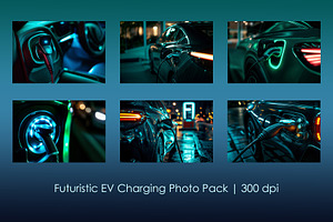 Futuristic EV Charging Photo Pack, a Technology Illustration by StockVerse Creative