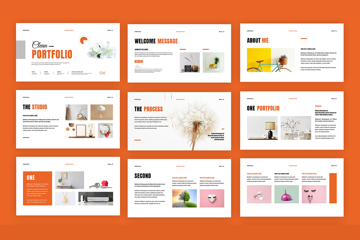 Portfolio Presentation Template, a Presentation Template by MightyDesign (Photo 3 of 7)