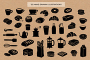 Coffee & Bakery Hand Drawn Clipart, a Food Illustration by Irina Ostapenko (Thumbnail 2 of 10)