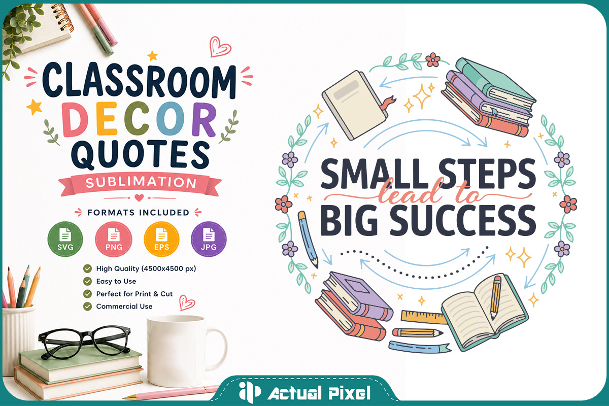 Classroom Decor Quotes Bundle, an Education Illustration by Actual Pixel (Photo 12 of 13)