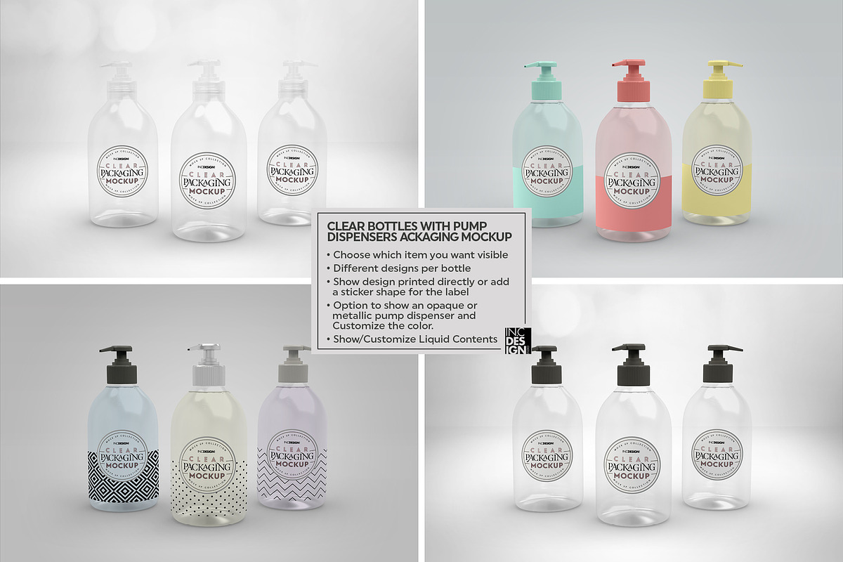 04 Clear Container Packaging Mockups, a Cups & Container Mockup by INCDesign (Photo 3 of 21)