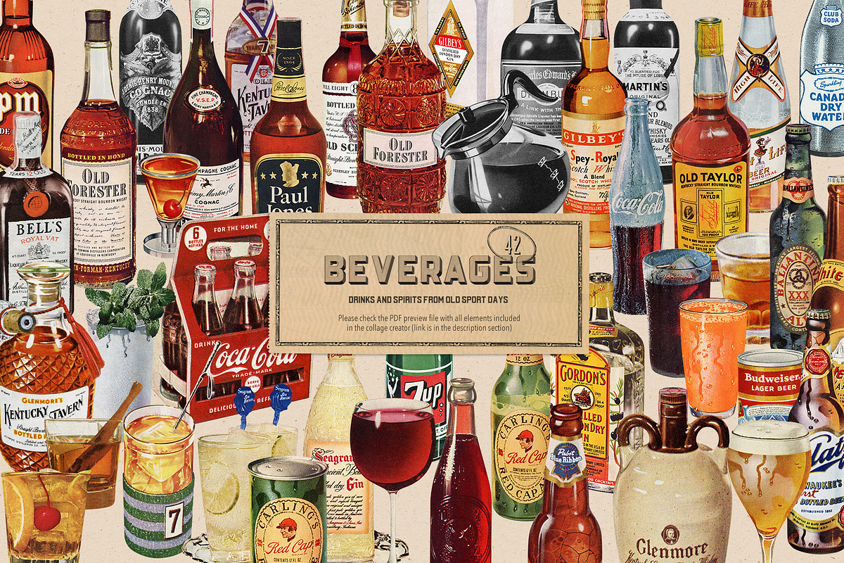 Vintage Collage Creator 1170+ Assets, an Object Graphic by Veris Studio (Photo 43 of 56)