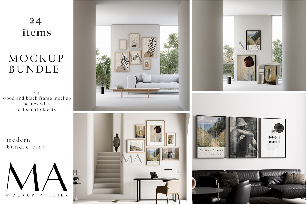 Entire Shop Frame Mockup Bundle, a Household Mockup by Mockup Art Atelier (Photo 36 of 55)