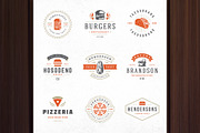 36 Fast Food Logos and Badges, a Branding & Logo Template by Vasya Kobelev (Thumbnail 8 of 18)