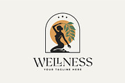 female with plant leaves icon logo, a Branding & Logo Template by Blazybone (Thumbnail 1 of 2)