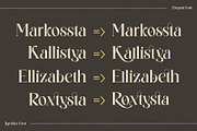 Wilkista - Ligature Typeface, a Serif Font by Graphicxell (Thumbnail 10 of 18)
