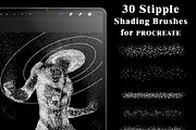 Stipple shading brushes Procreate, a Brush Add-On by aivos (Thumbnail 1 of 5)