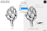 Line & Dots Procreate Brushes Kit, a Brush Add-On by owlasya (Thumbnail 5 of 6)