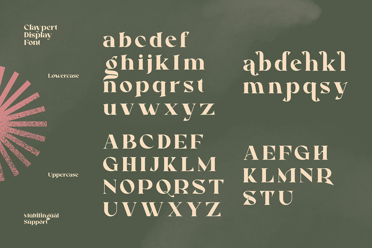 Claypert Display Logo Font, a Serif Font by Morand Union (Photo 3 of 9)