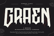 Graen Metal - Branding Logo Font, a Blackletter Font by Nirmana Visual (Thumbnail 1 of 16)