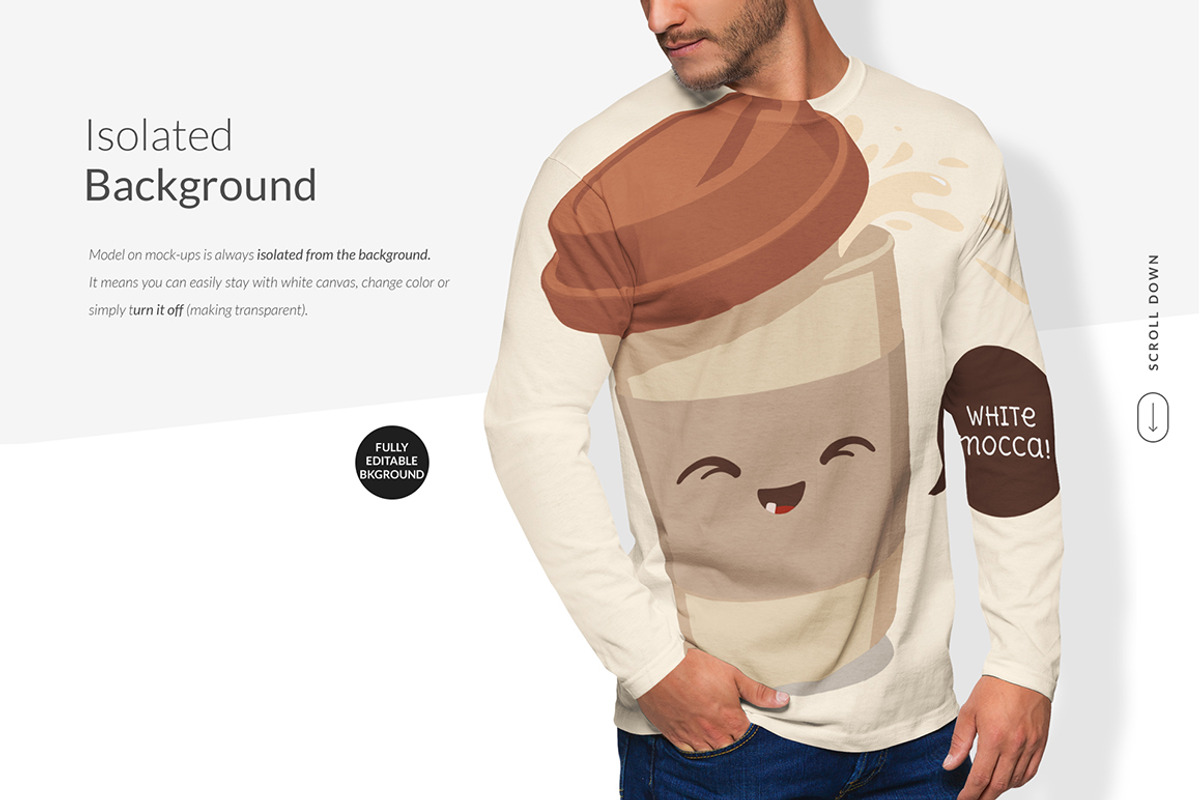 Men Longsleeve Mockups Set FREE DEMO, a Books & Magazine Mockup by Apparel_Mockups (Photo 14 of 24)