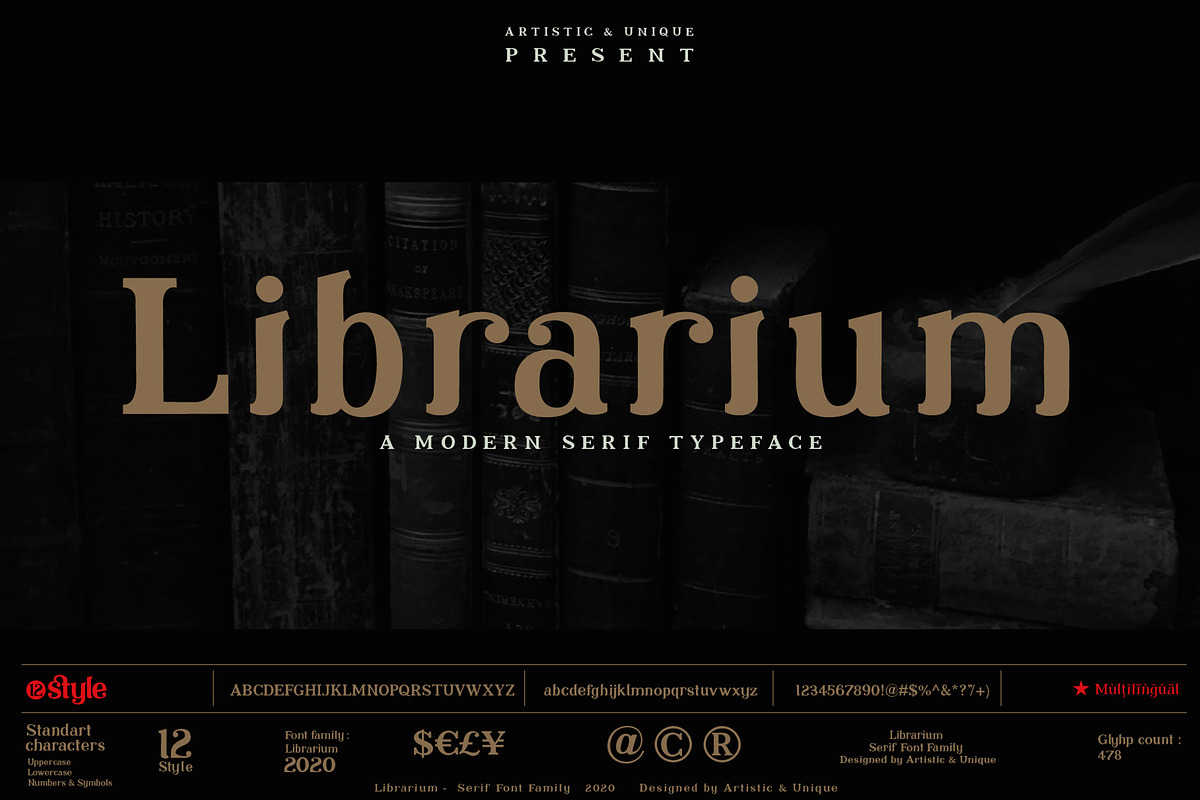 Librarium - Serif Font Family preview 2
