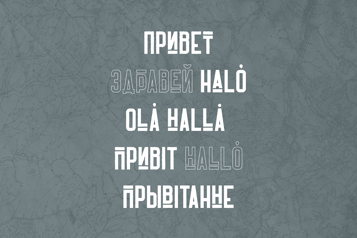 Harrison - Retro typeface preview 2