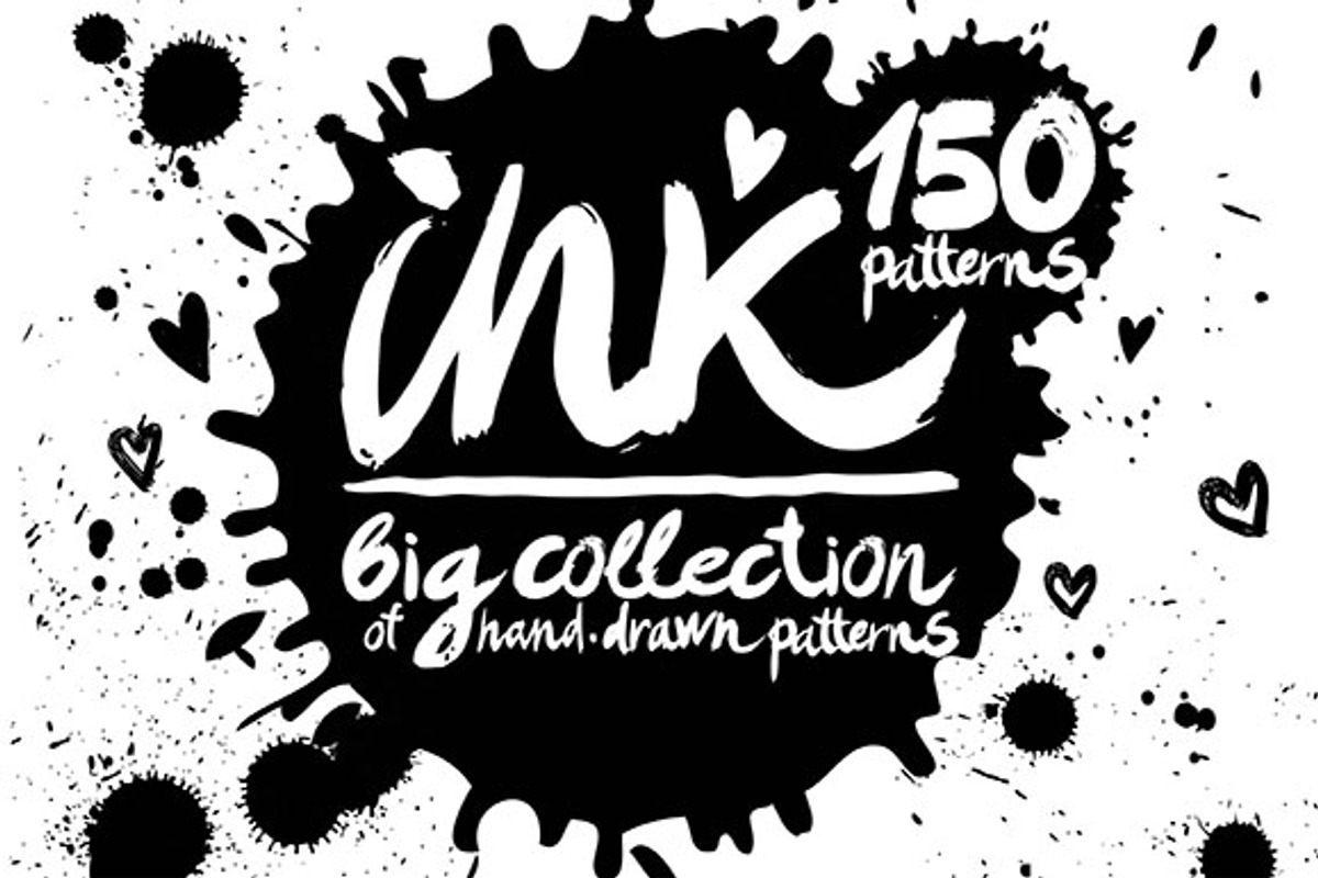150 INK patterns, a Pattern Graphic by Tanya Akhmett (Photo 1 of 8)