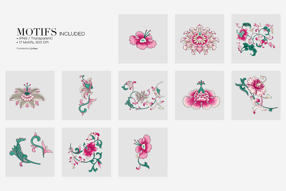 Classic Chinese Ornamental Patterns, a Pattern Graphic by LEAFure (Photo 6 of 10)