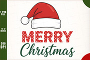 Merry Christmas Santa Hat Png, an Illustration by SinaCreation (Thumbnail 1 of 7)