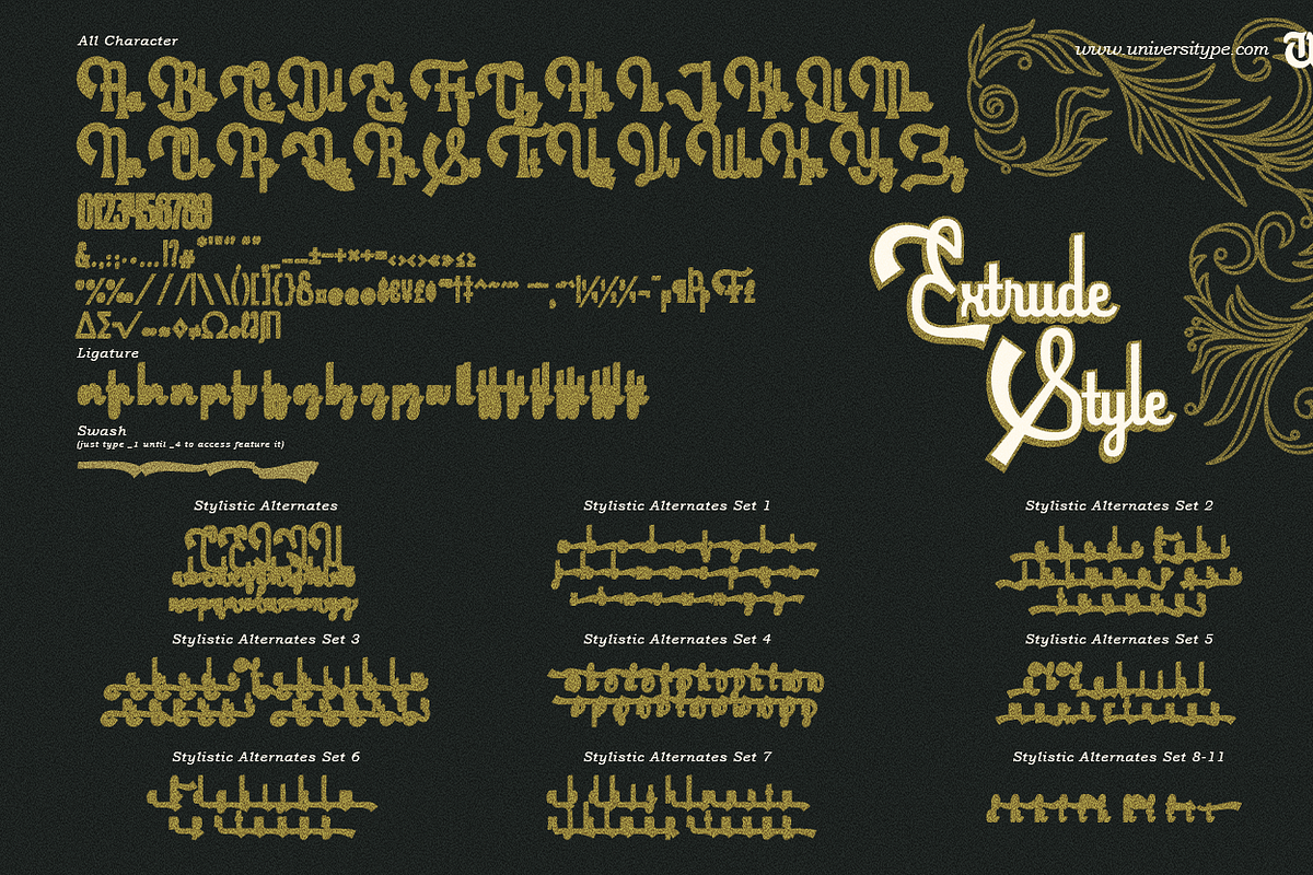 UT Hollywoody - A Vintage Script, a Script Font by Universitype (Photo 4 of 8)
