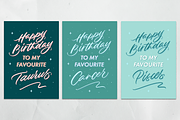 Astrology Birthday Cards (Printable), a Card Template by Leah Design (Thumbnail 2 of 5)