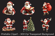 Jolly Santa PNG Clipart, an Illustration by RobertsArt (Thumbnail 3 of 7)
