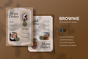 Brownie - Restaurant Menu, a Print Template by StreaksideStd (Thumbnail 1 of 2)