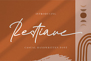 Restiane, a Script Font by Vava Aryanto (Thumbnail 13 of 13)