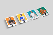 Trading Cards Mockup - 9 views, an Advertising Mockup by Illusiongraphic (Thumbnail 9 of 19)
