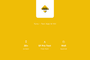 Yunu - Taxi App UI Kit