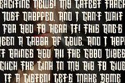 Angelo Thrufh - Modern Blackletter, a Blackletter Font by Dhabee (Thumbnail 8 of 15)