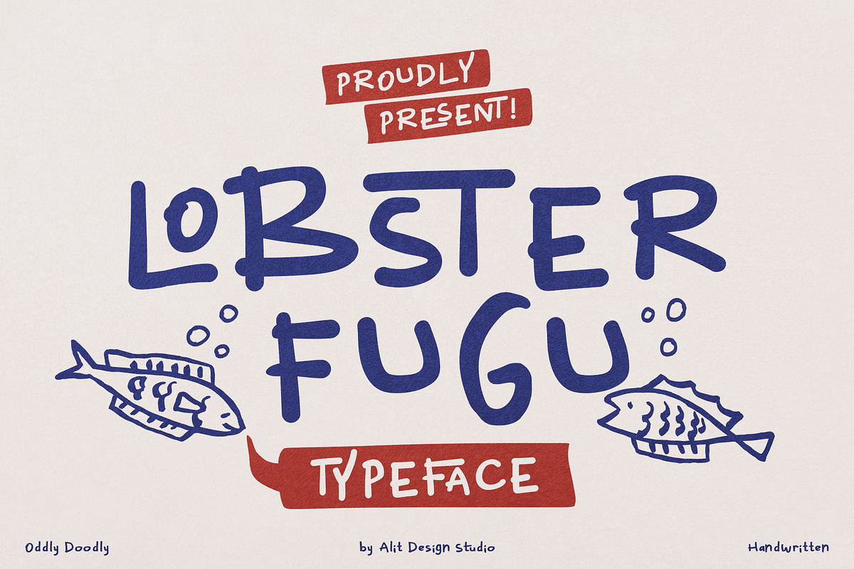 Lobster Fugu Font, a Handwritten Font by alit design (Photo 1 of 15)