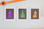 9 Creepy Tower Stamp Brushes, a Brush Add-On by vectstudio (Thumbnail 5 of 10)
