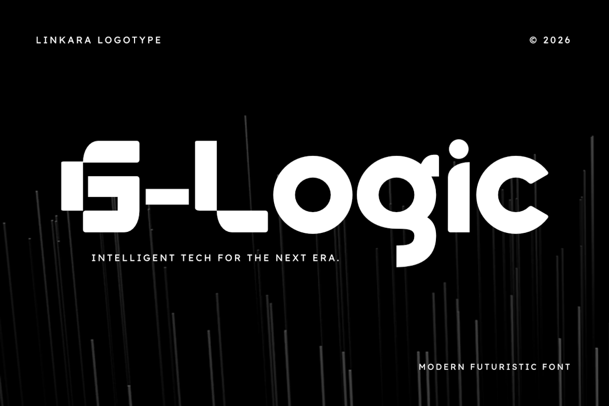 Linkara | Modern Futuristic Tech, a Symbol Font by Masyafi Studio (Photo 4 of 8)