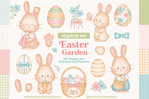Easter Garden - Cliparts Set