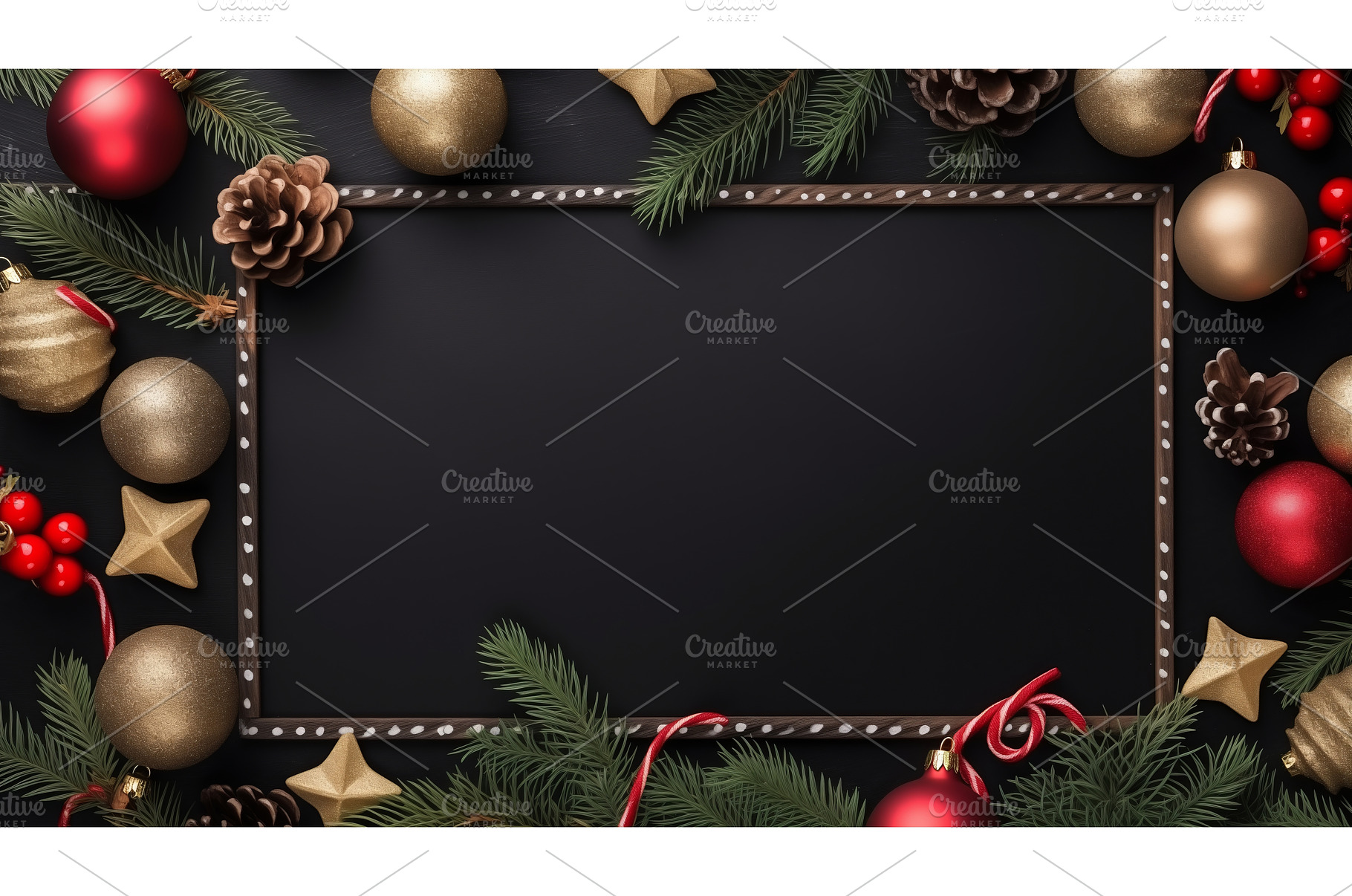 Christmas decorated frame, a Holiday Photo by CREATIVEDEF