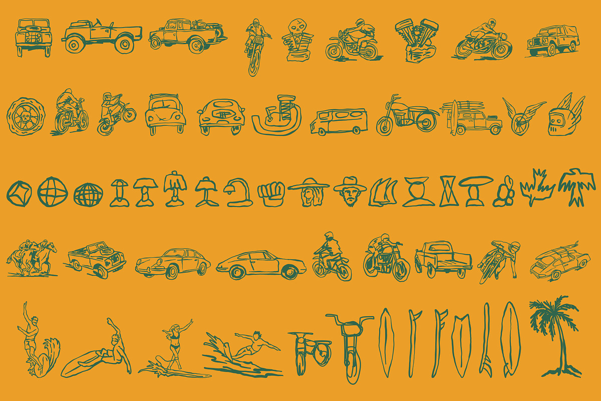 VUGA & GAVU Hand Drawn Font, a Handwritten Font by AROKA (Photo 5 of 8)