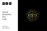 Sacred Geometric Eye Logo, a Branding & Logo Template by Luxury Logos (Thumbnail 1 of 4)