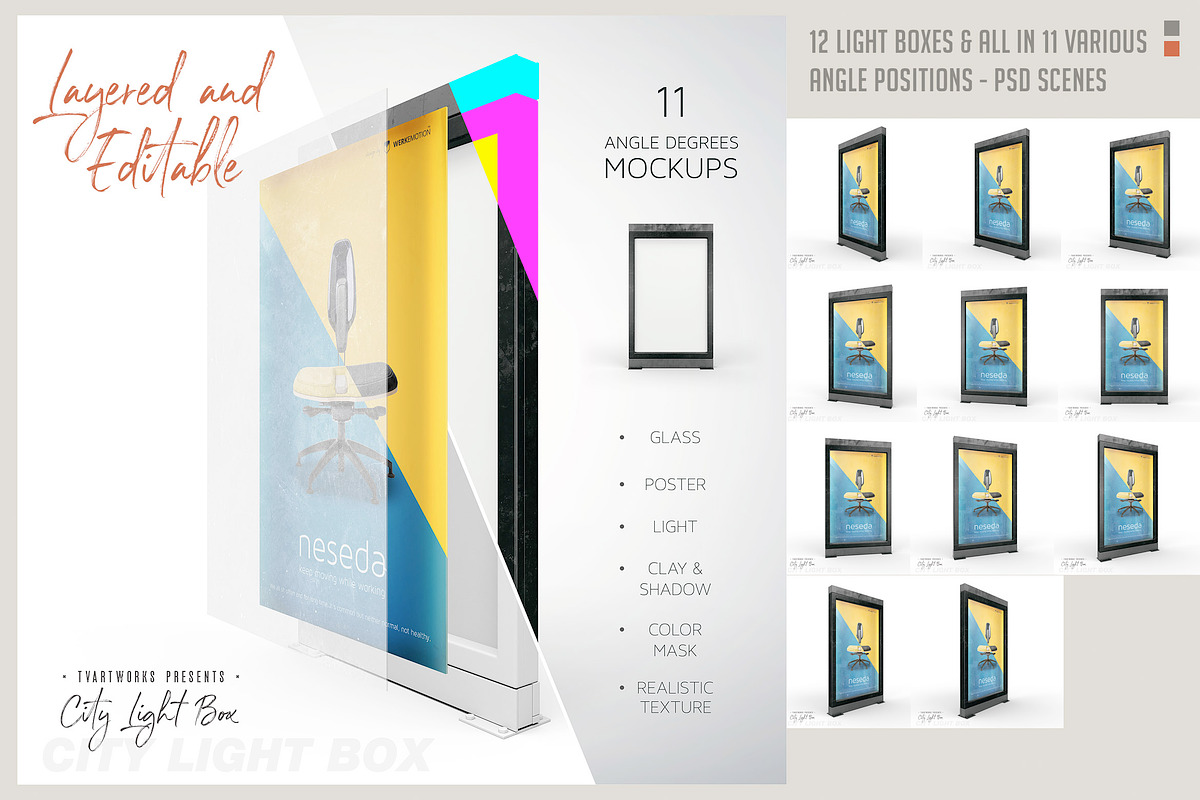 Light Board - 123 Mockups & 6 Scenes, a Mockup by TVartworks (Photo 17 of 27)