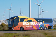 Animated Bus Mock-up, a Product Mockup by GK Creative (Thumbnail 1 of 7)