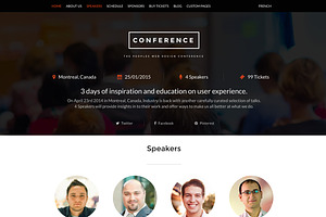 Conference - WordPress Theme