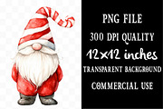 Christmas Candy Cane ICING Gnome PNG, an Illustration by Designking (Thumbnail 4 of 5)