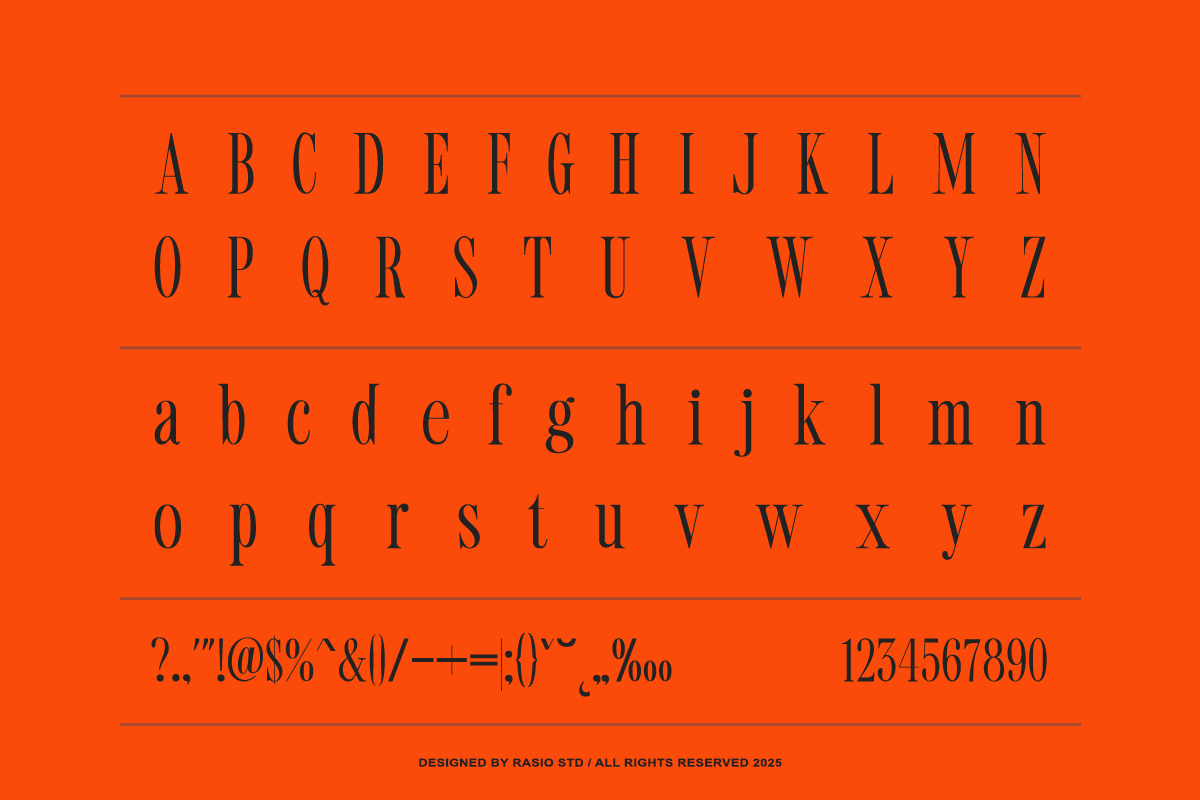 Romier Murilo Condensed Serif Font, a Serif Font by Rasio Studio (Photo 2 of 11)