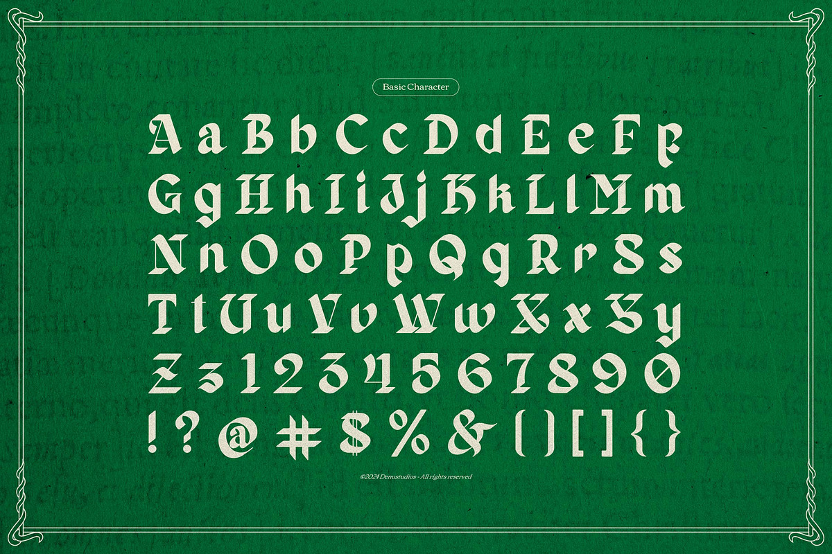Zaiwo Nobles | Modern Gothic, a Font by Denustudios (Photo 10 of 13)