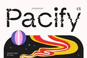 CS Pacify – Psychedelic Font, a Sans Serif Font by Craft Supply Co. (Thumbnail 1 of 8)