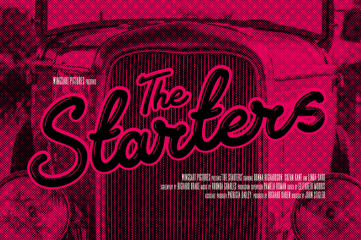Rockabilly Romance - 50s Script Font, a Script Font by Wingsart Studio (Photo 6 of 15)